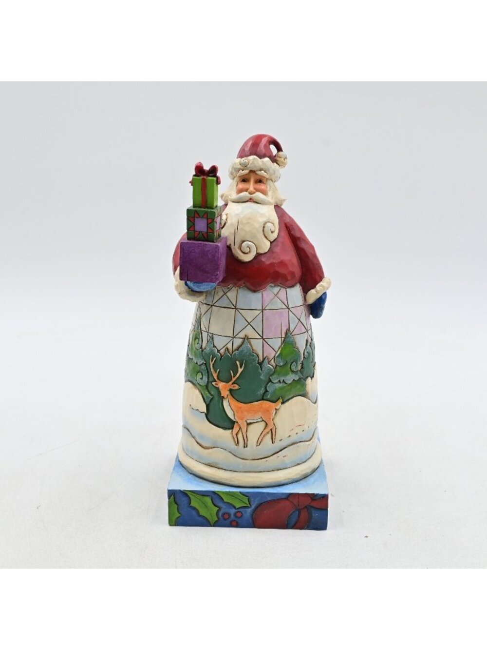 Enesco Jim Shore Heartwood Creek Holiday Gifts Figure Santa W/Gifts 4010848